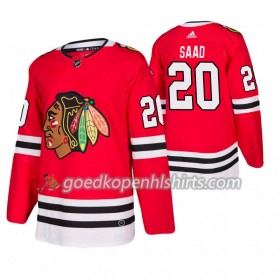 Chicago Blackhawks Brandon Saad 20 Adidas 2019-2020 Rood Authentic Shirt - Mannen